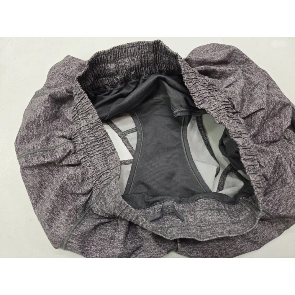 Lululemon Hotty Hot Short II 2.5" Heather Lux Multi Black Gray Reflect Size 8 - Picture 6 of 9